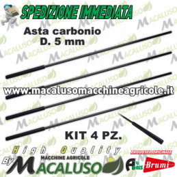 Kit 4 asta in carbonio...