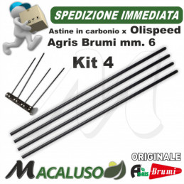 Kit 4 sta in carbonio...