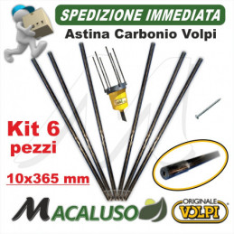 Kit 6 Asta carbonio...