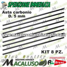 Kit 8 asta in carbonio...