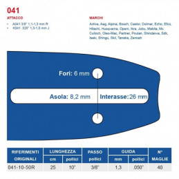 Barra Maya 10" Cm.25...